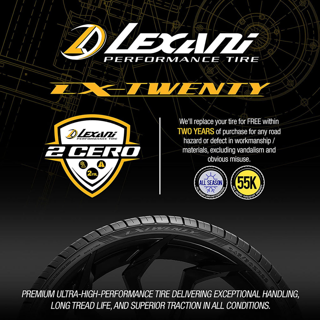 Lexani LX-Twenty Performance 255/45R20 105W Passenger Tire Lexani