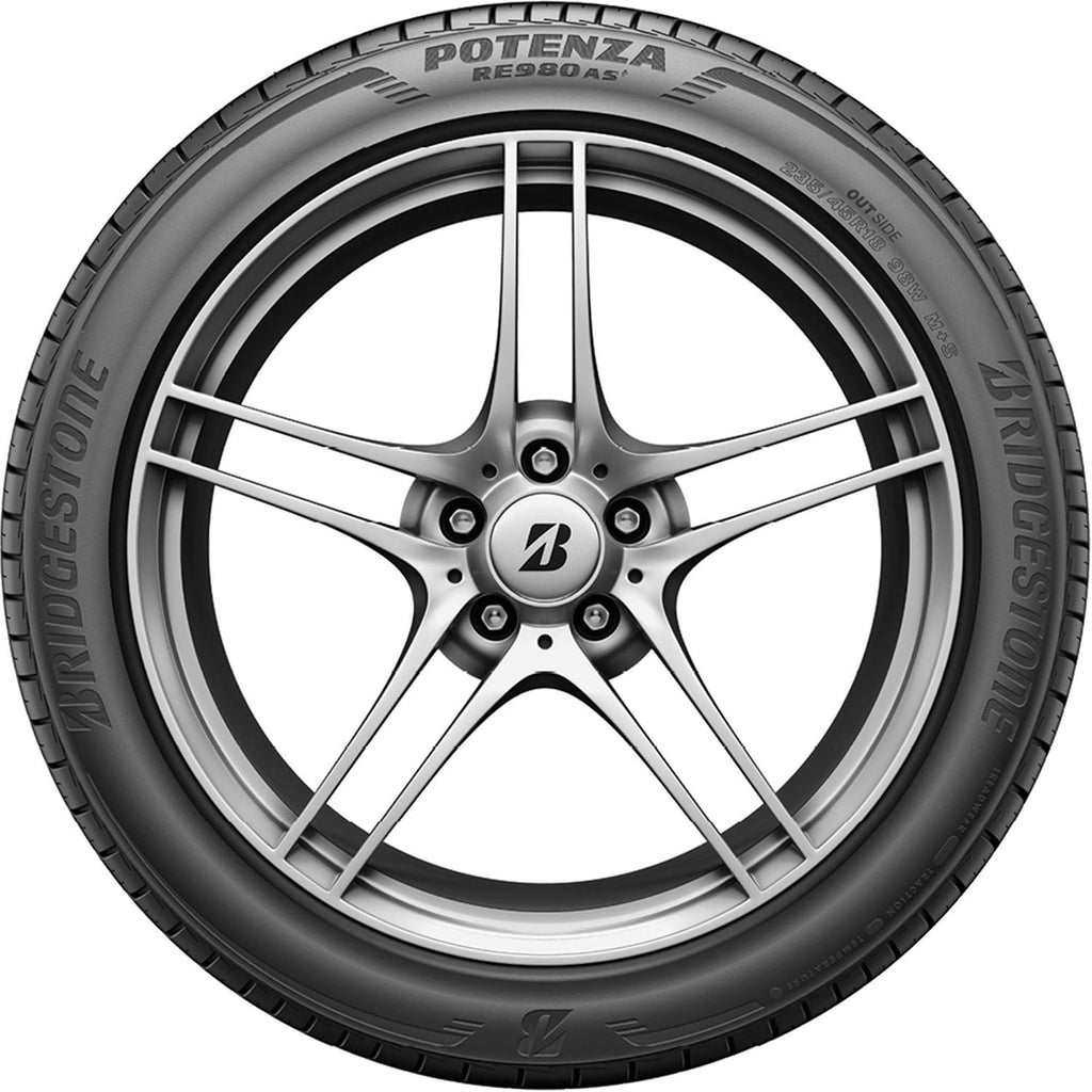 Bridgestone Potenza RE980AS+ Performance 225/45R19 96W XL Passenger Tire Bridgestone