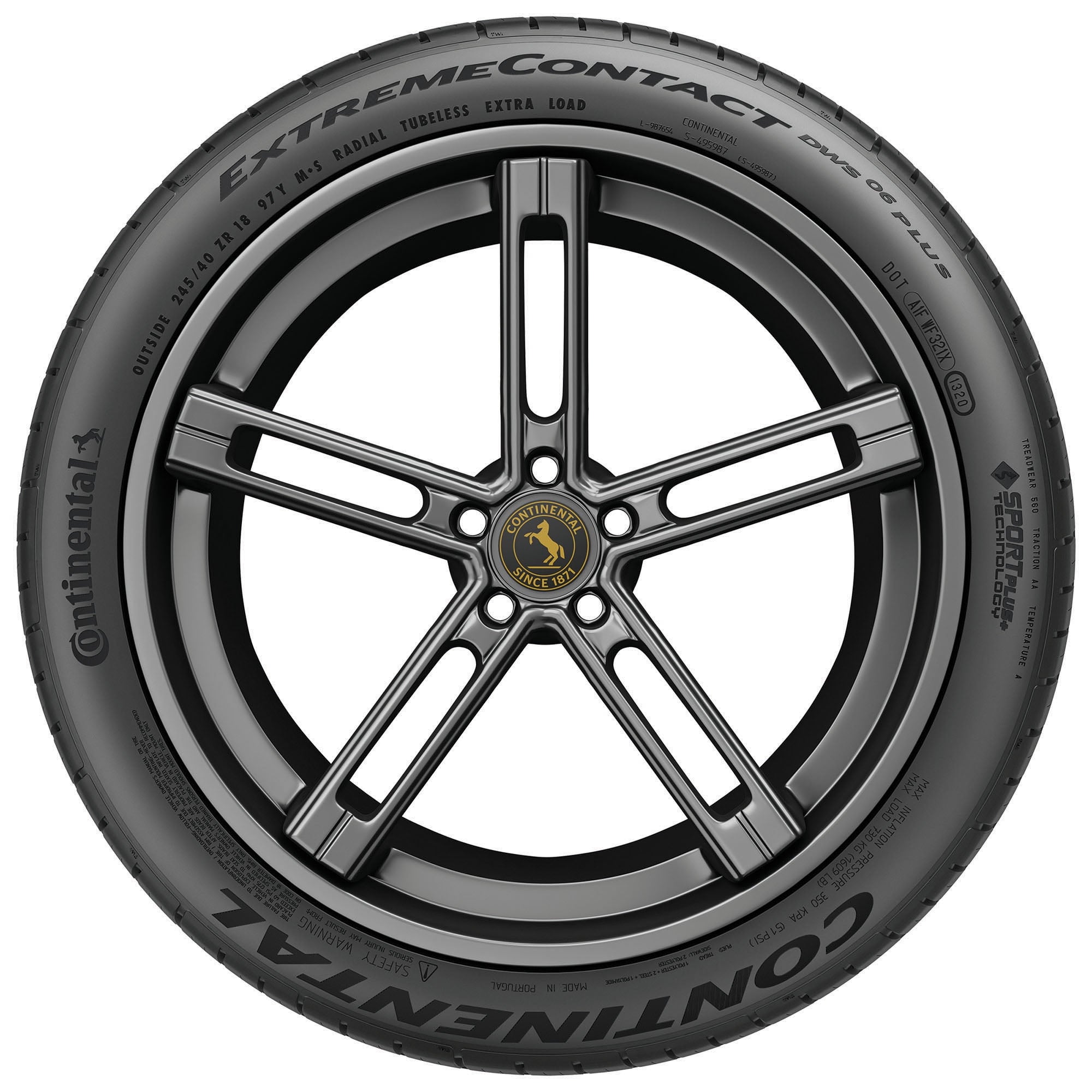 Continental ExtremeContact DWS06 PLUS UHP All Season 275/40ZR22 108W XL Passenger Tire Continental