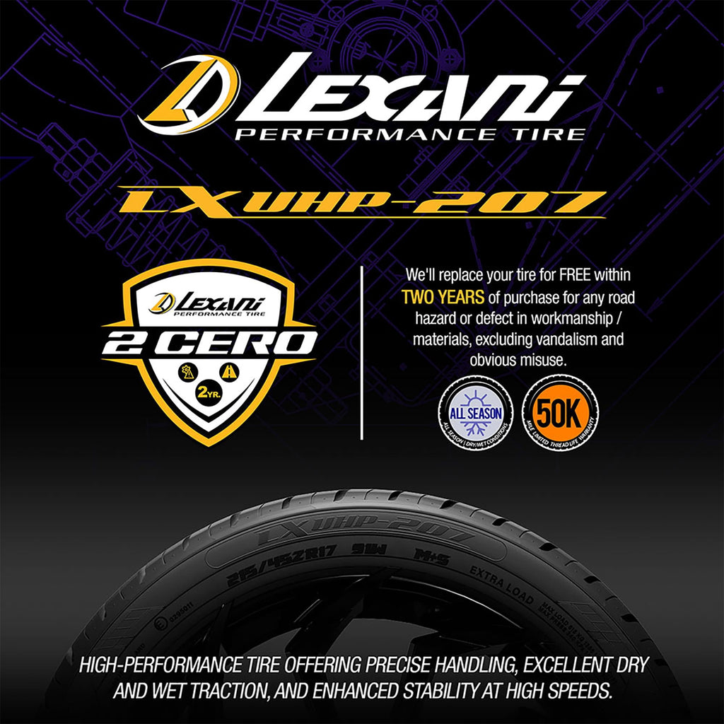 Lexani LXUHP-207 UHP All Season 225/60R18 104V Passenger Tire Lexani