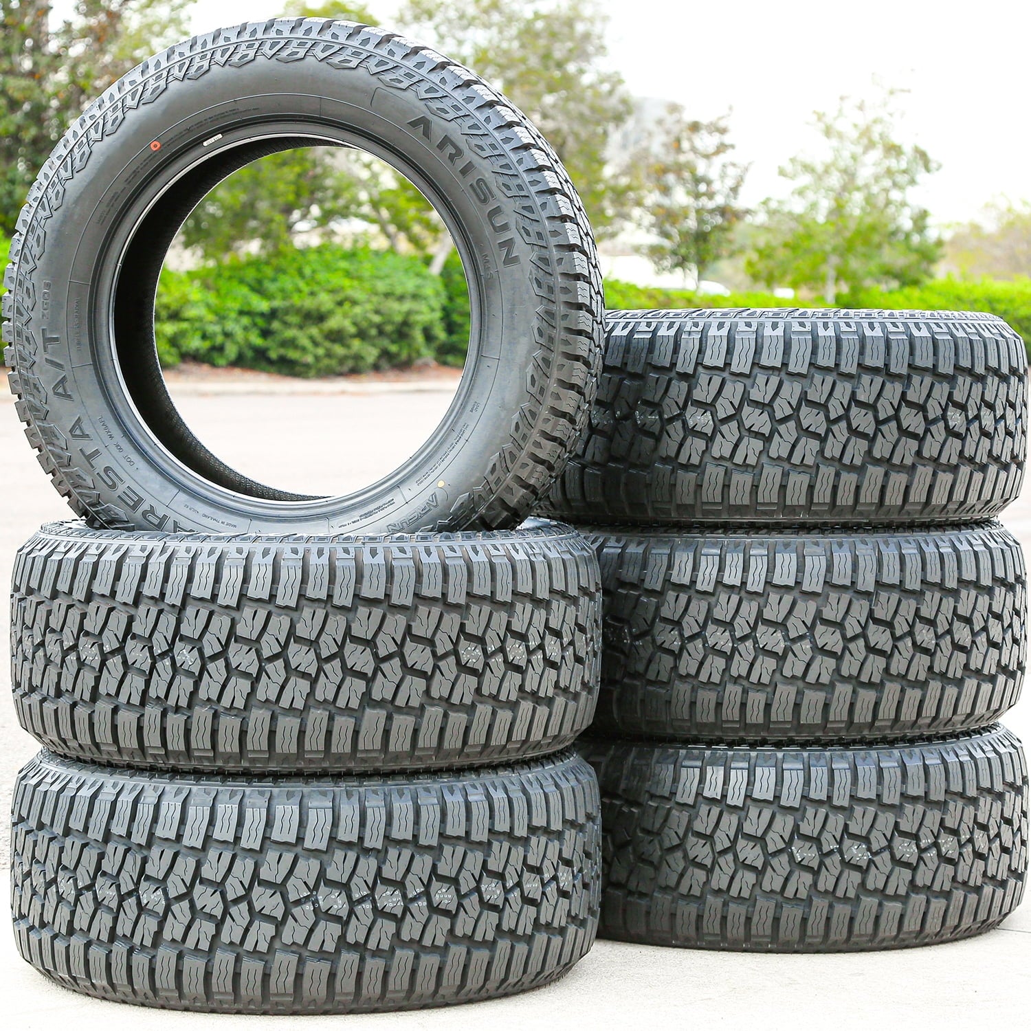 Arisun Aresta A/T ZG06 LT295/65R20 129/126S E 10 Ply All Terrain Light Truck Tire Arisun