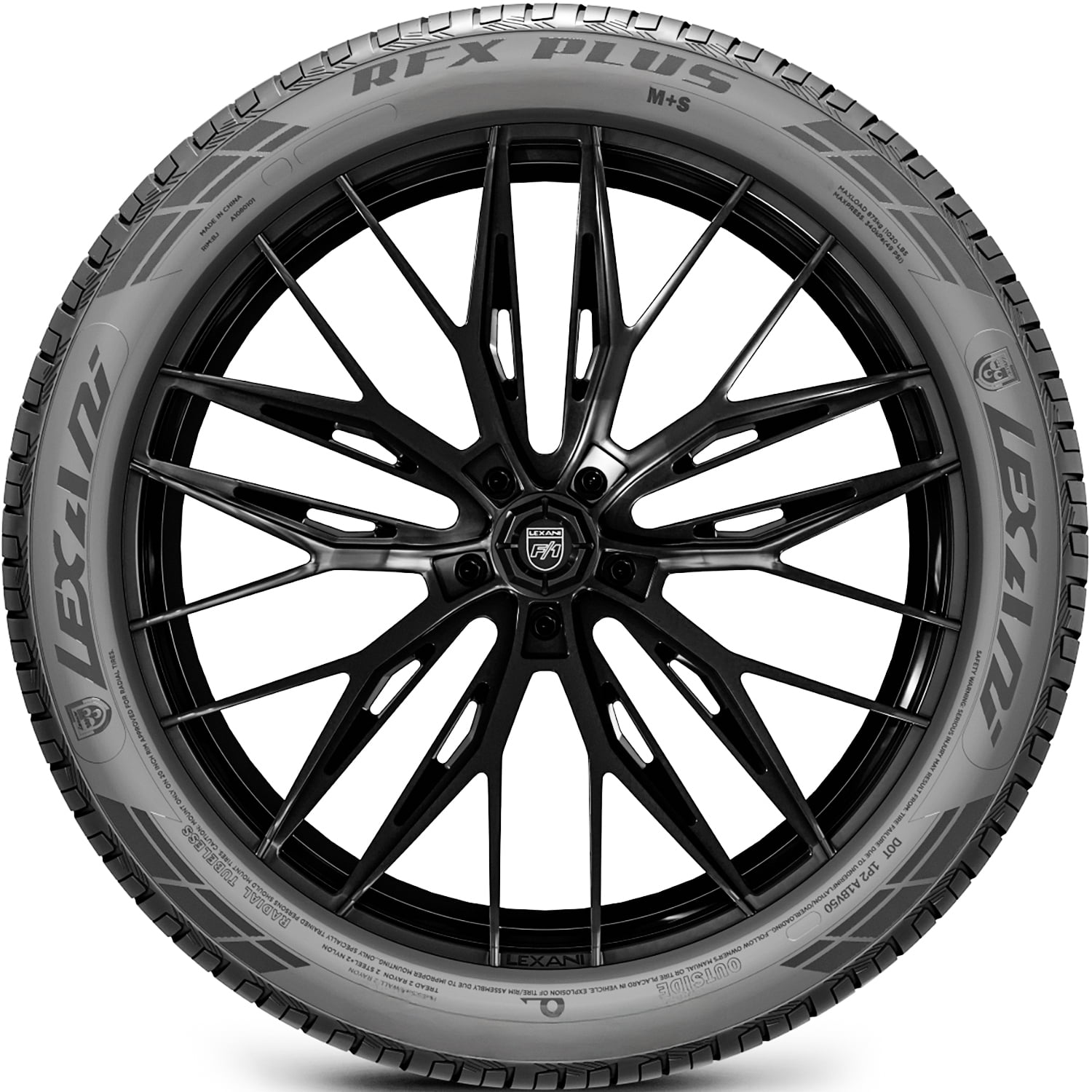 Lexani RFX Plus 205/40ZRF18 205/40R18 86W High Performance a/s All Season Run Flat Tire Lexani