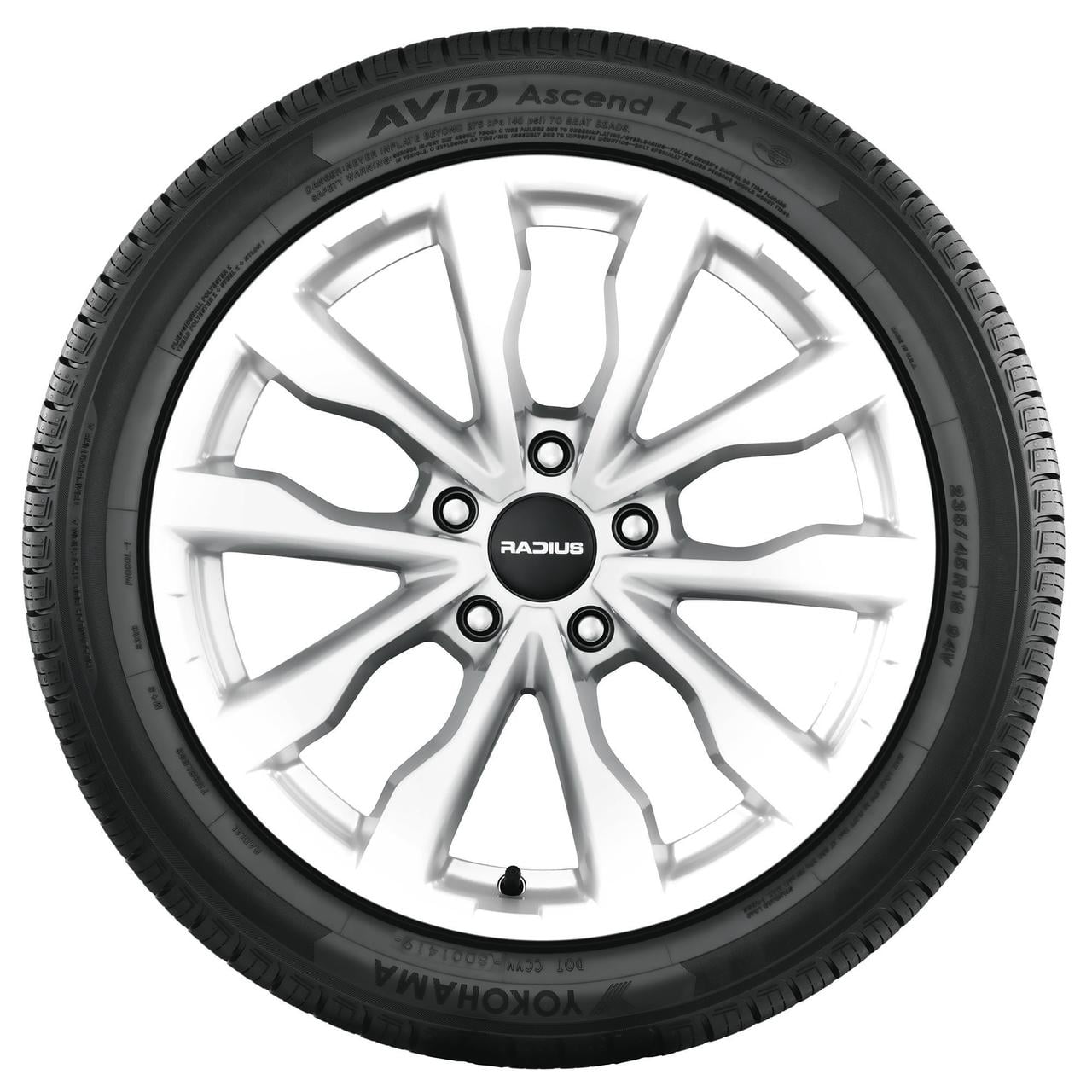 Yokohama Avid Ascend LX All Season 235/65R16 103T Passenger Tire Fits: 2005-09 Honda Odyssey EX-L, 2010 Honda Odyssey NHL SE Yokohama