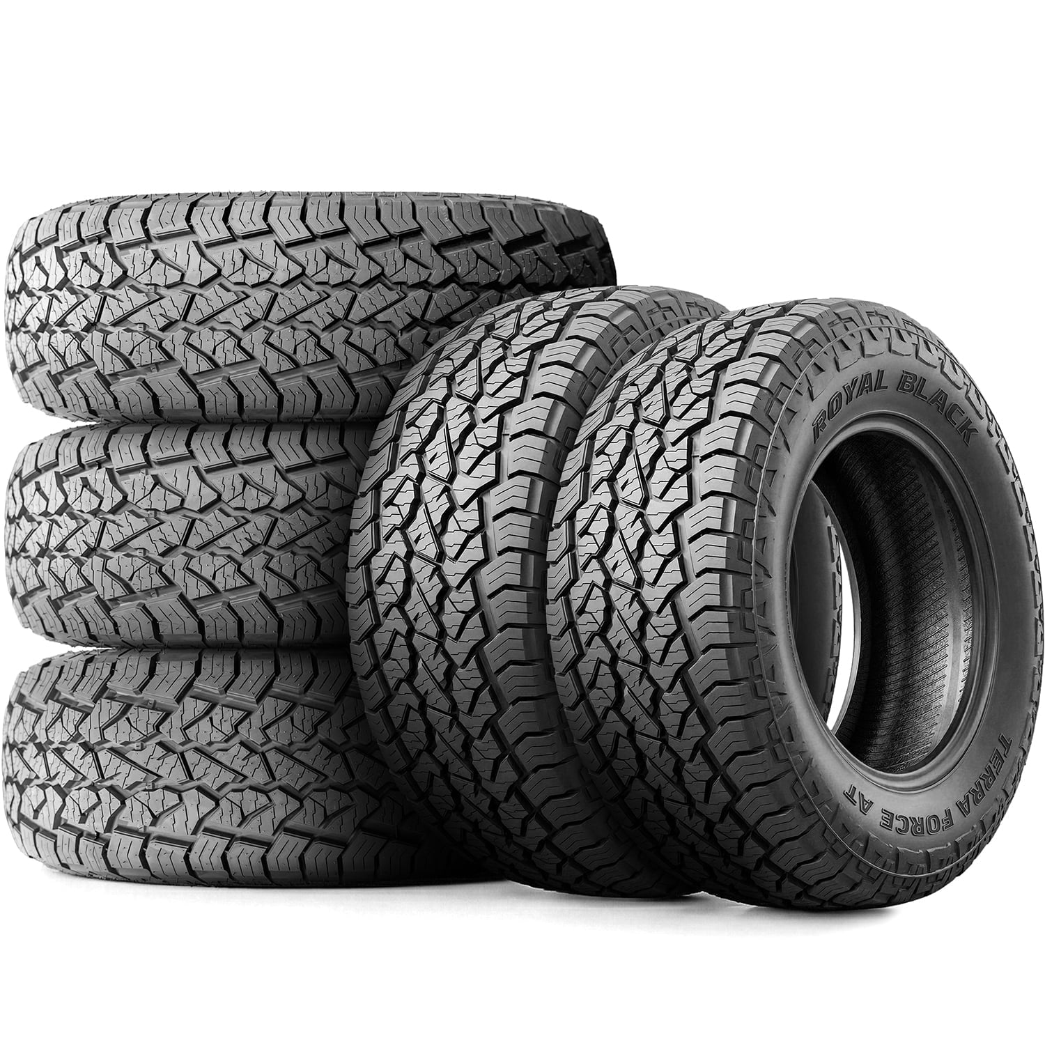 Royal Black Terra Force AT 245/70R17 119/116S E 10 Ply a/t All Terrain Light Truck Tire Royal Black