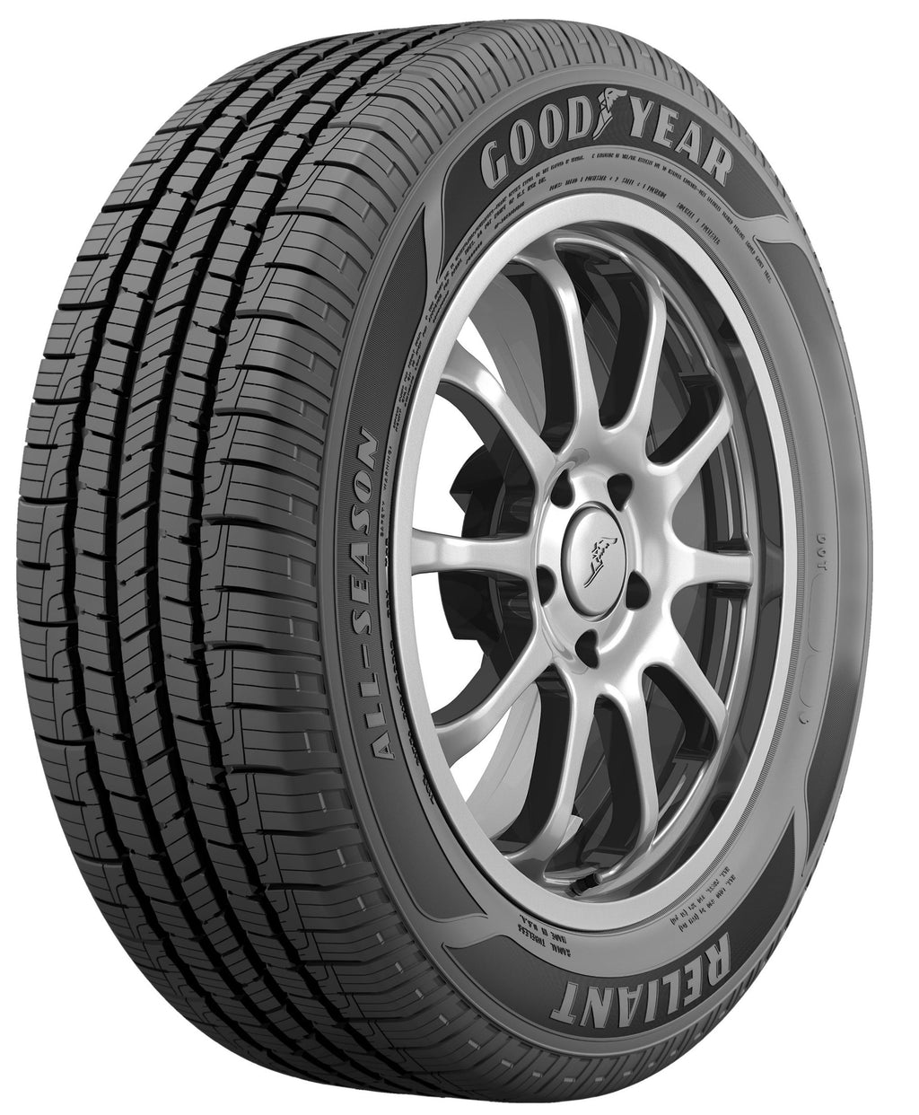 Goodyear Reliant All-Season 225/65R17 102H All-Season Tire Fits: 2018-23 Chevrolet Equinox LT, 2015-17 Subaru Outback 3.6R Touring Goodyear