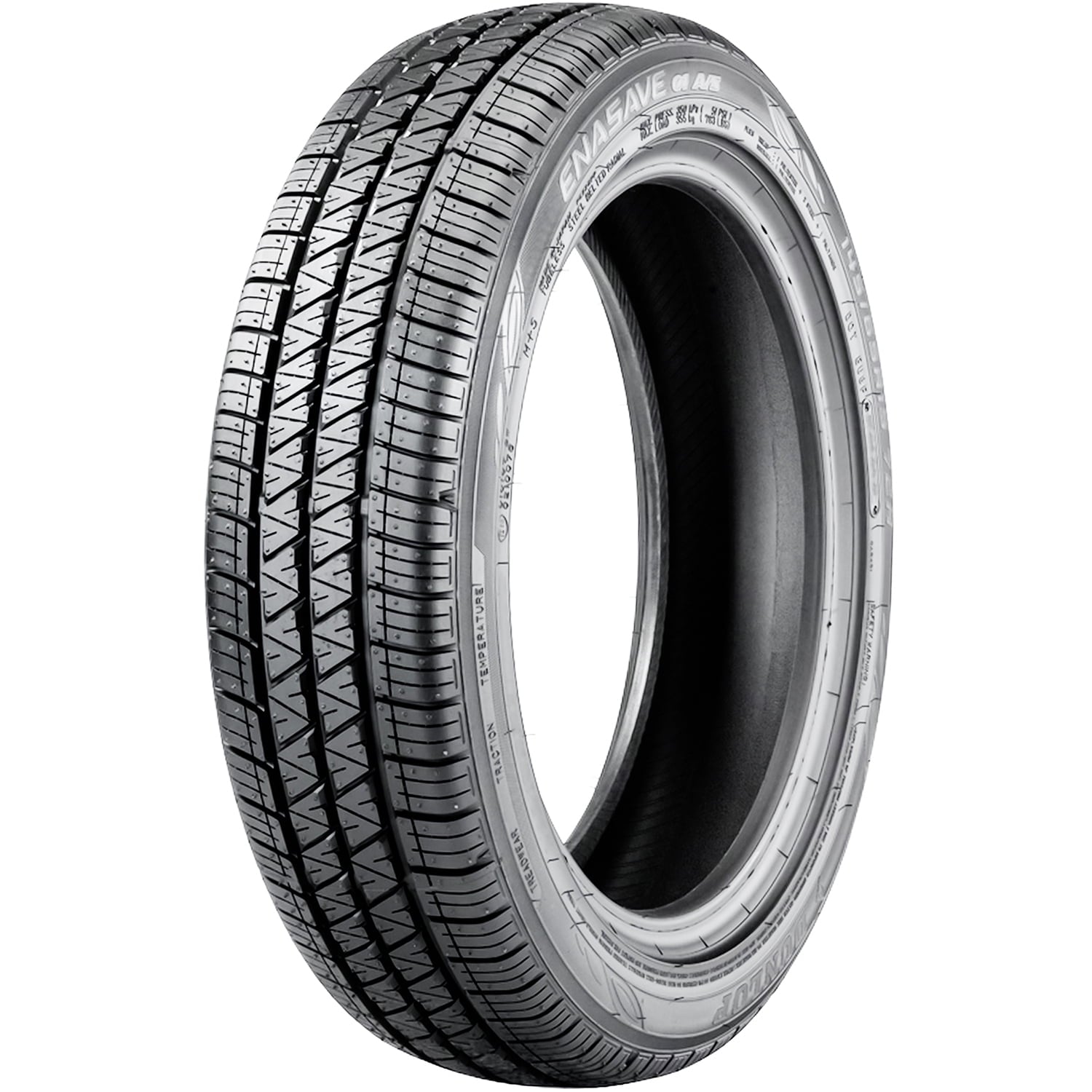 Set of 4 (FOUR) Dunlop Enasave 01 A/S (MZ) 165/65R14 79S All Season Tires Fits: 2015 Mitsubishi Mirage RF, 2019 Mitsubishi Mirage G4 RF Dunlop