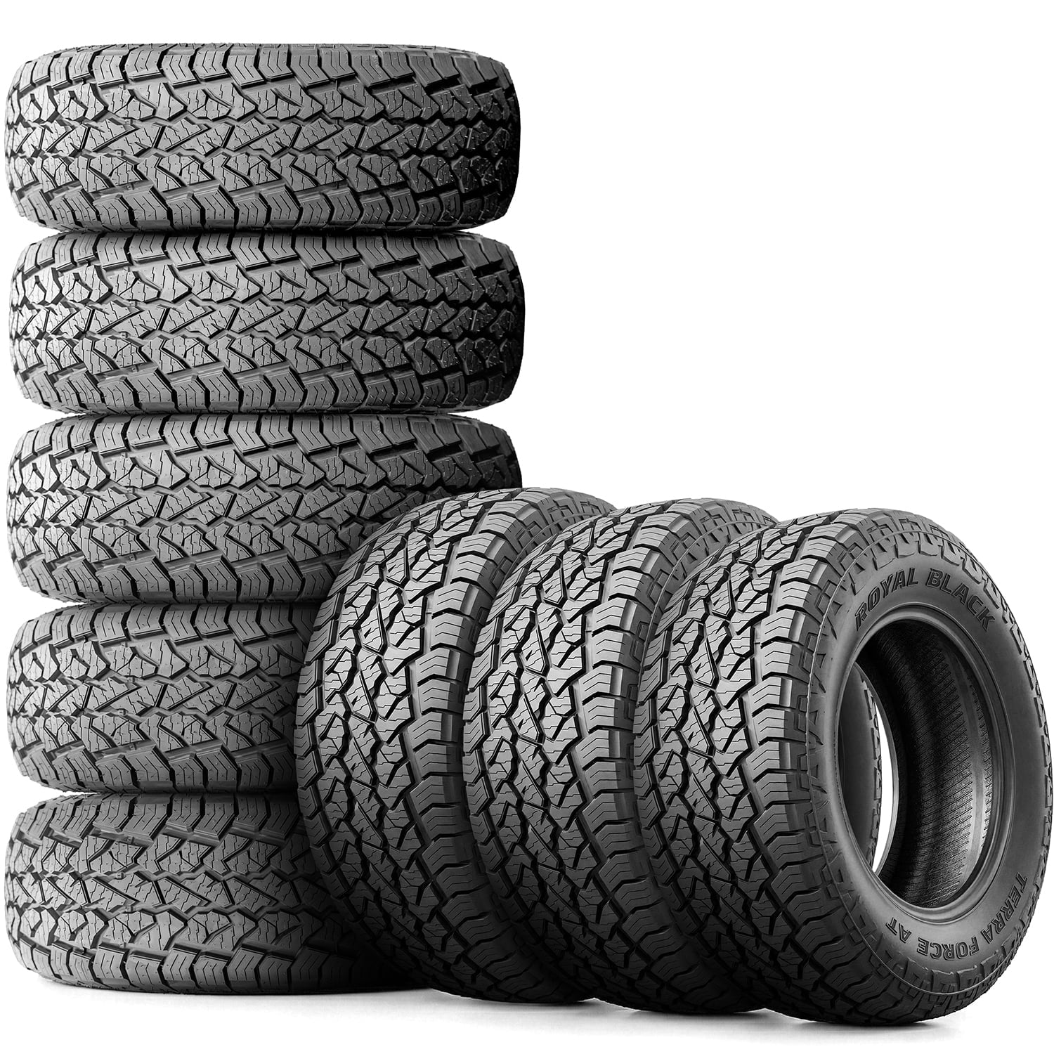 Royal Black Terra Force AT 245/70R17 119/116S E 10 Ply a/t All Terrain Light Truck Tire Royal Black