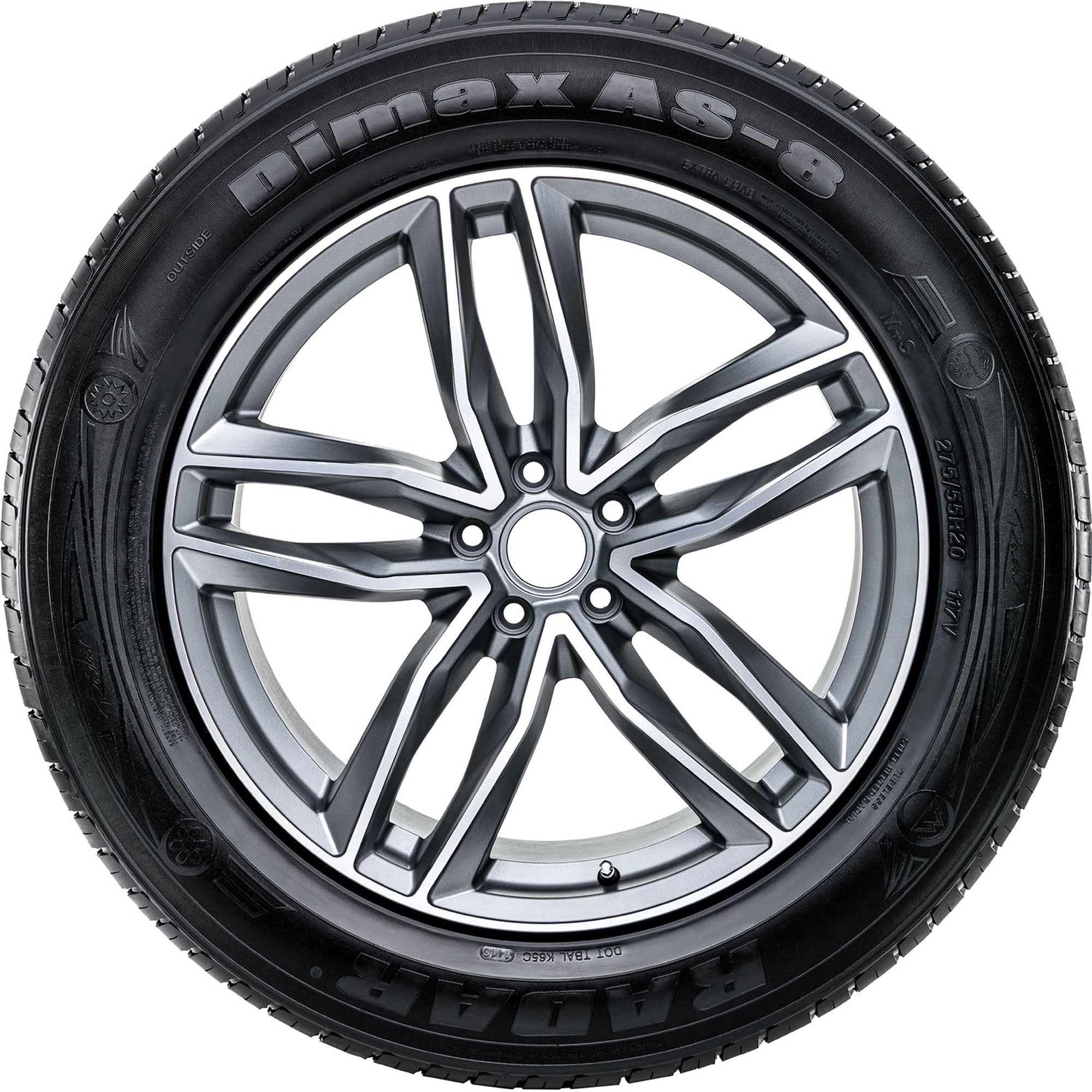 Radar Dimax AS-8 All Season 255/55R20 110W XL Passenger Tire Radar