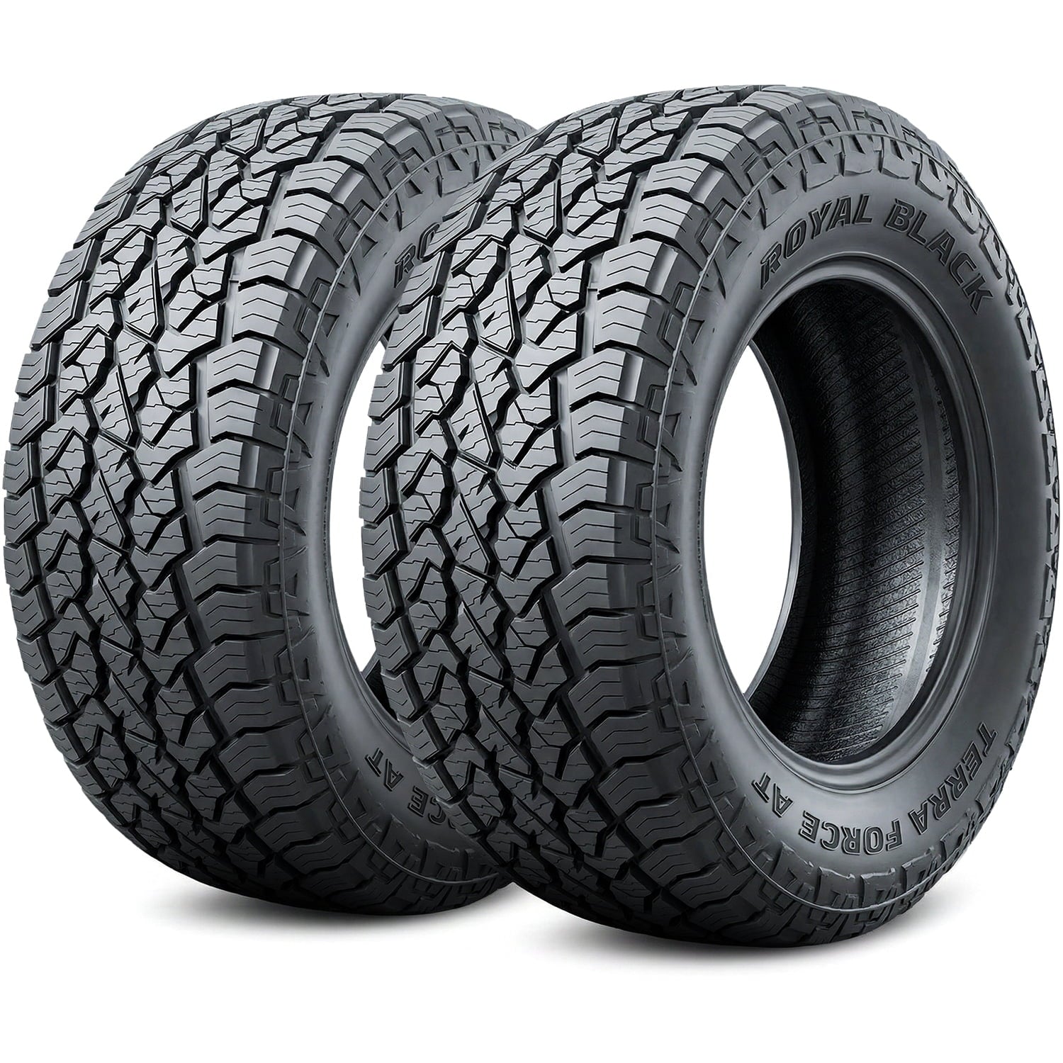 Royal Black Terra Force AT 245/70R17 119/116S E 10 Ply a/t All Terrain Light Truck Tire Royal Black